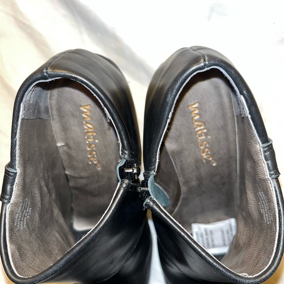 Matisse Ellen Black Leather Ankle Boot women’s Size 7.5 LIKE NEW - Picture 8 of 10